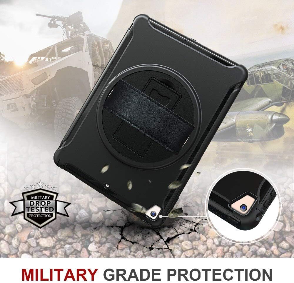 Rugged Heavy Duty Impact Resistant Full Body Protective Defender Back Cover Case with Kickstand for Apple iPad Pro 13 inch (Black) Rugged Heavy Duty Impact Resistant Full Body Protective Defender Back Cover Case with Kickstand for Apple iPad Pro 13 inch (Black)